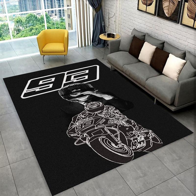 Racing moto Rafael Marquez Non-Slip Area Rug for Living Room,Bedroom,Playroom,Soft Carpet Floor Mat Home Decor Rug Kids Room
