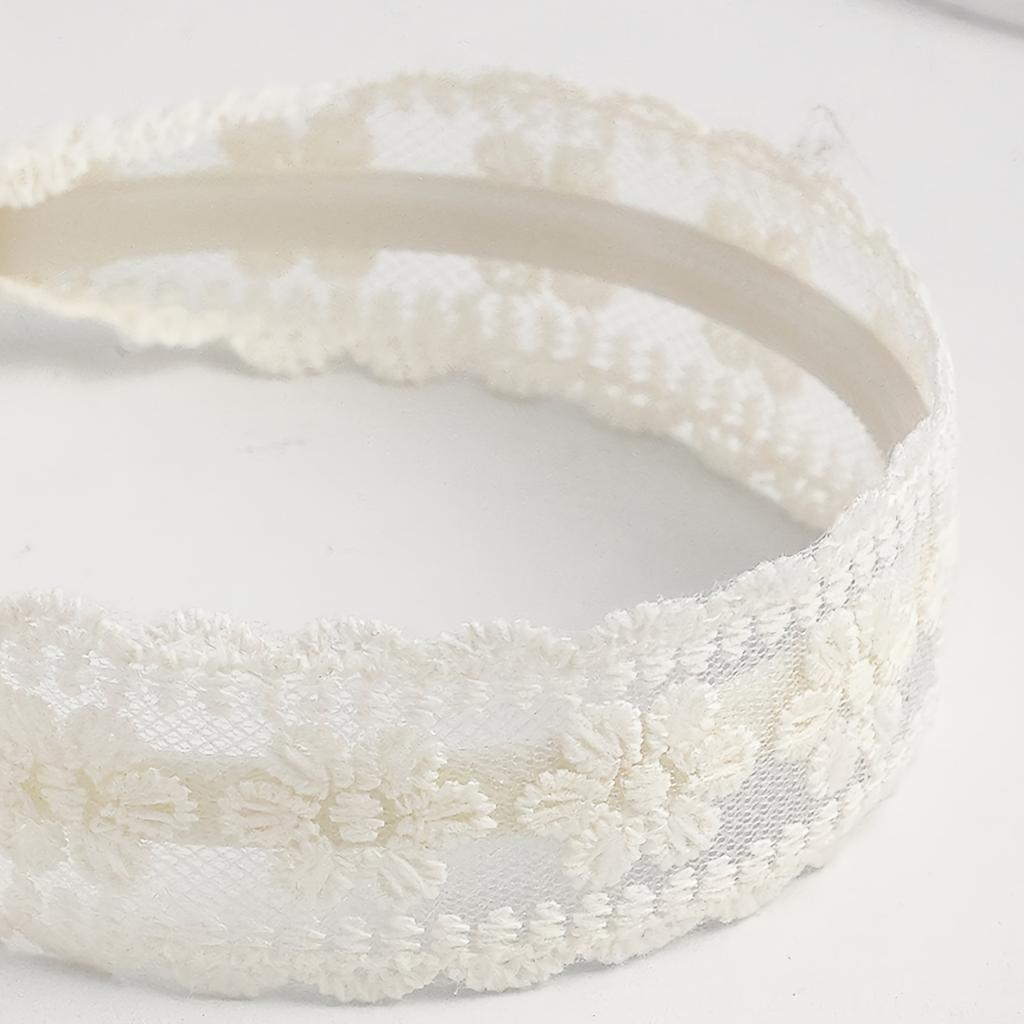 Solid Color Versatile Lace Embroidered Headband