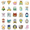 50 Pp Material Waterproof Stickers Cute Cartoon Small Animals Decoration Stickers DIY Hand Account