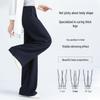 MINISO Women's Linen Blend Wide-Leg Casual Pants
