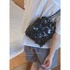 French Niche Sequined Bag Women's Summer 2025 New Fashion Bucket Bag Chain Underarm Bag Messenger Bag
