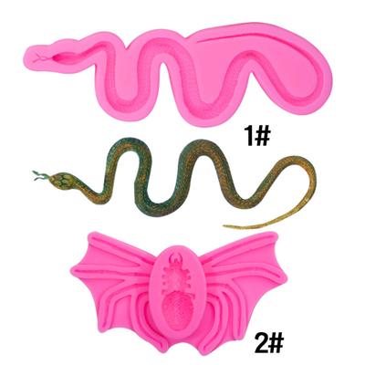 Halloween Scary Snake Spider Prank Toy Fondant Silicone Mold Simulation Snake
