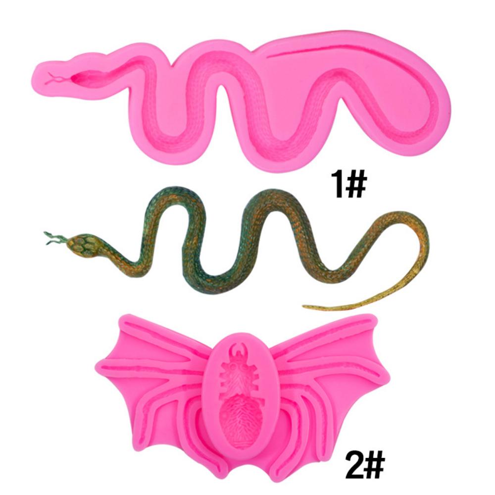 Halloween Scary Snake Spider Prank Toy Fondant Silicone Mold Simulation Snake