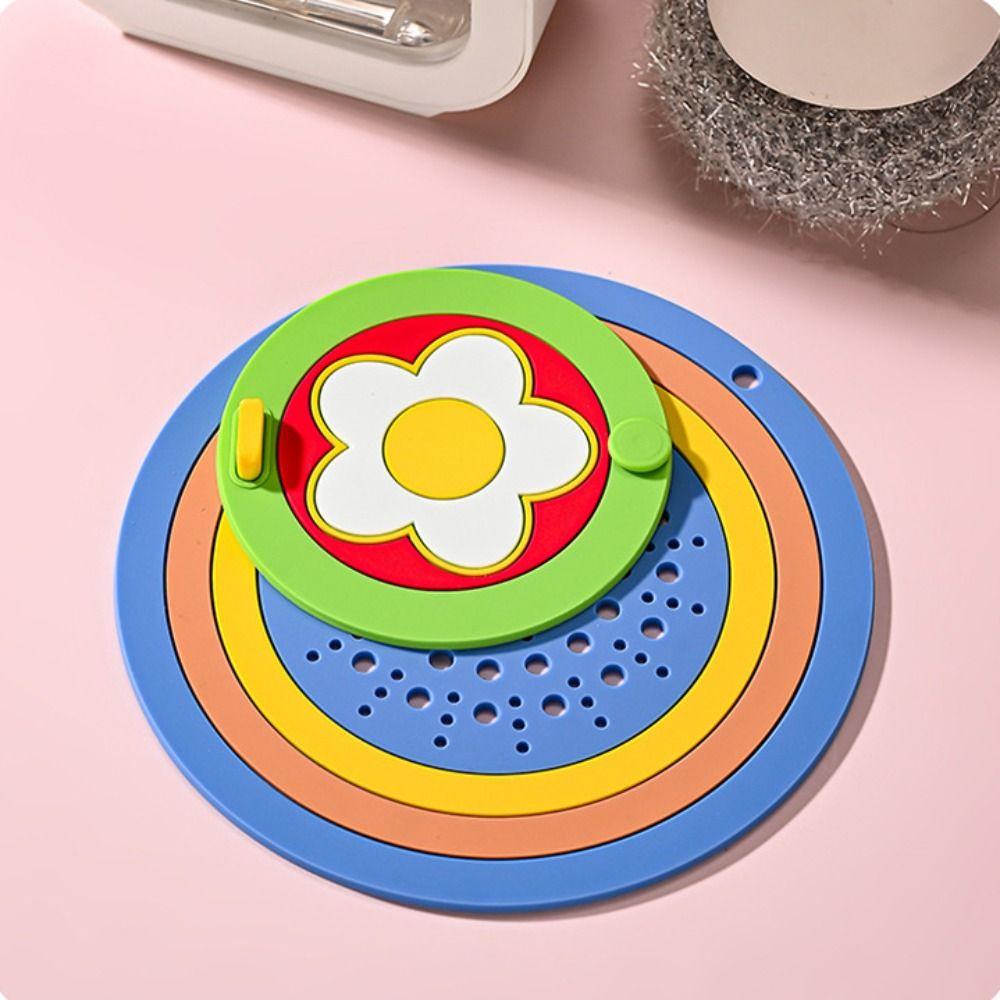 Cartoon Bathroom Drain Stopper Thickened Sink Strainer Cute Shower Suction Cup Bathroom