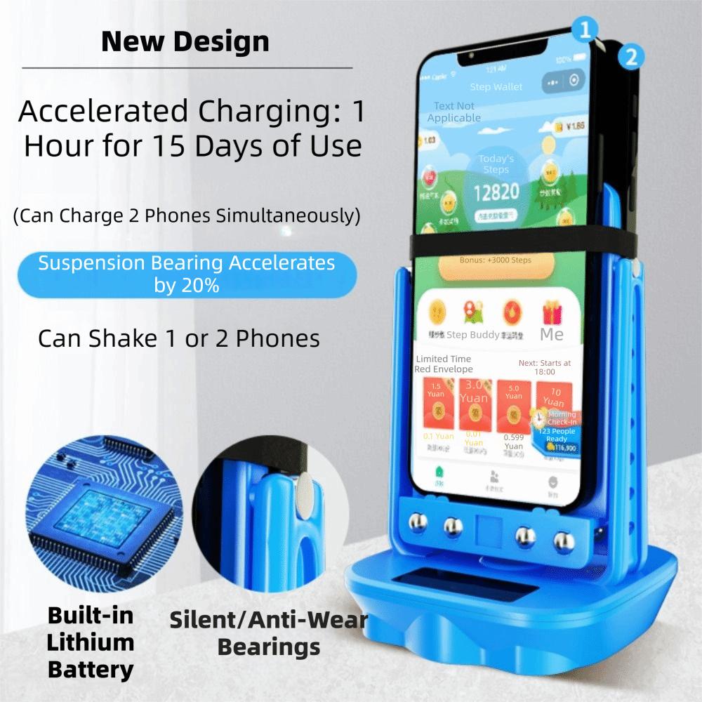 Silent Operation Step Counting Swing Device Phone Shaker Machine Daily Step Tracking