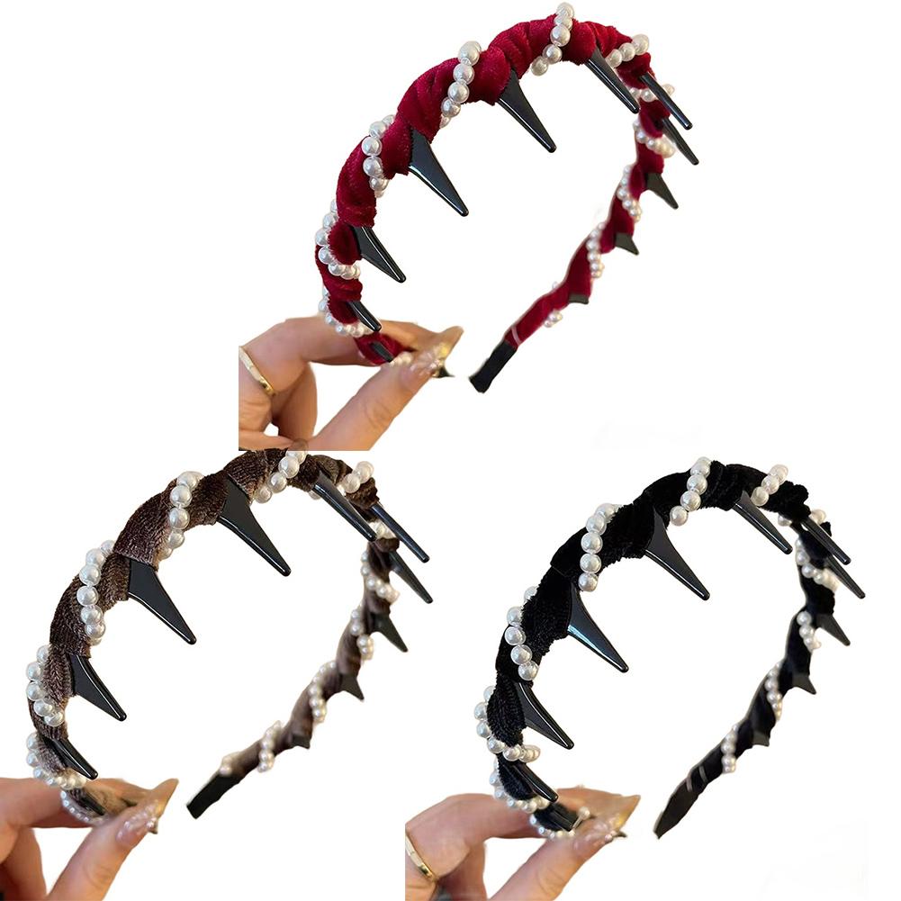 Pearl Hair Accessory Elegant Hair Accessory Comfortable High Cranium Headband Accessory Attention-Grabbing Piece