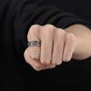 Vintage rose ring that does not fade, retro fashion trend, adjustable open ring for couples, high-end versatile accessory