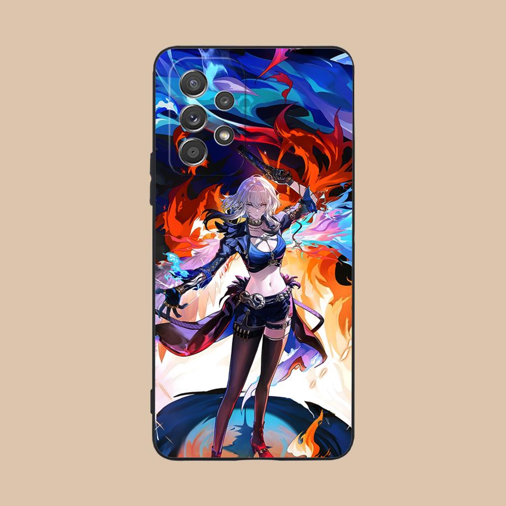 Wuthering Waves Galbrena Phone Case for Samsung Galaxy M55 54 42 35 34 33 32 23 22 15 14 13 12 F55 5G Colorful Cover Cellphones