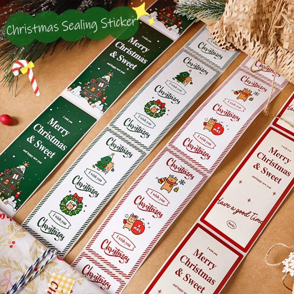 

50/200PCS Gift Wrapping Decals Sealing Sticker Rectangle Packaging Labels LY-1030