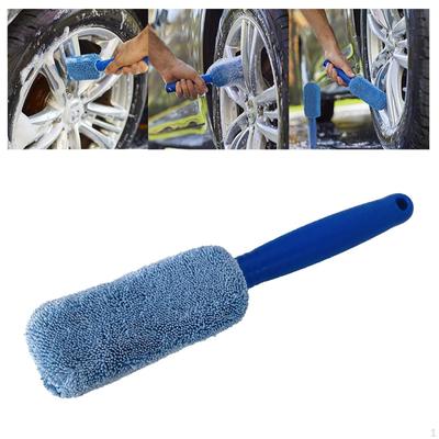 Spazzola flessibile per ruote auto, strumento di lavaggio riutilizzabile, portatile, in microfibra, morbida, per la pulizia della bicicletta