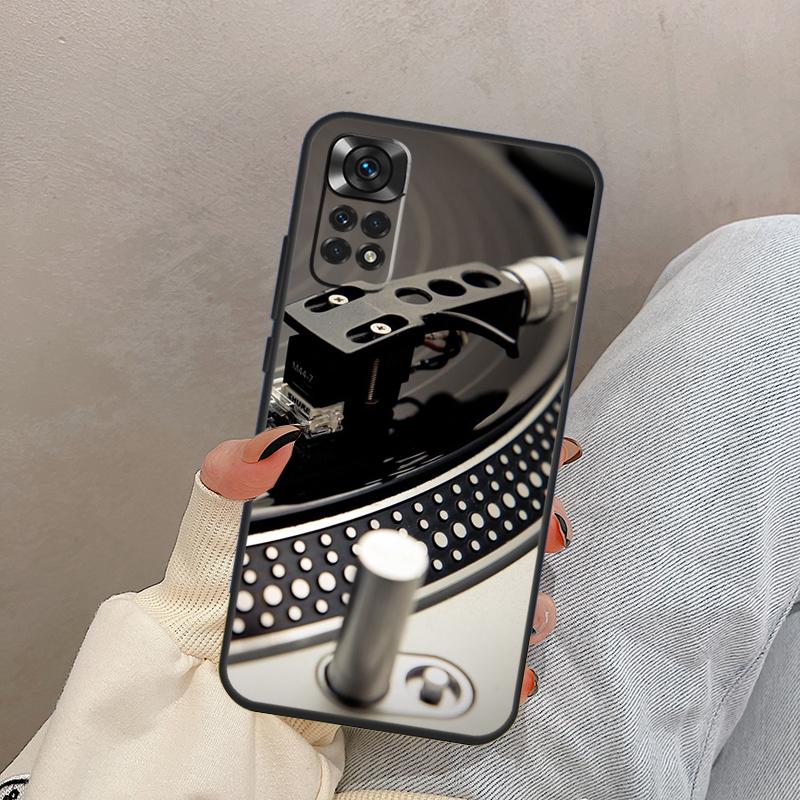 Vinyl DJ-Schallplatten-Kunst für Xiaomi Redmi Note 14 9 10 11 12 13 Pro 12S 11S Hülle Abdeckung für Redmi 15C 14C 12C 10C 13C