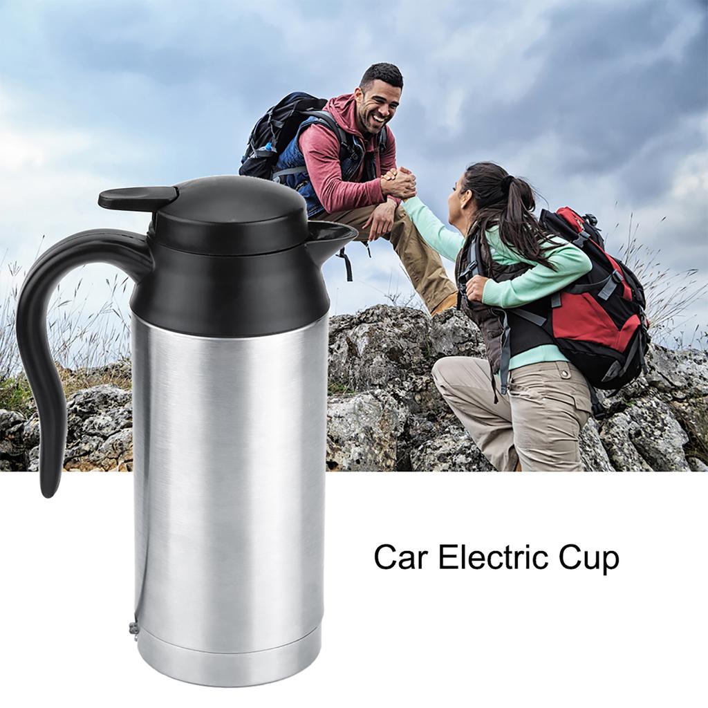 12V 750ml Car Portable Electric Travel Heating Cup Coffee Tea Boiling Mug Kettle