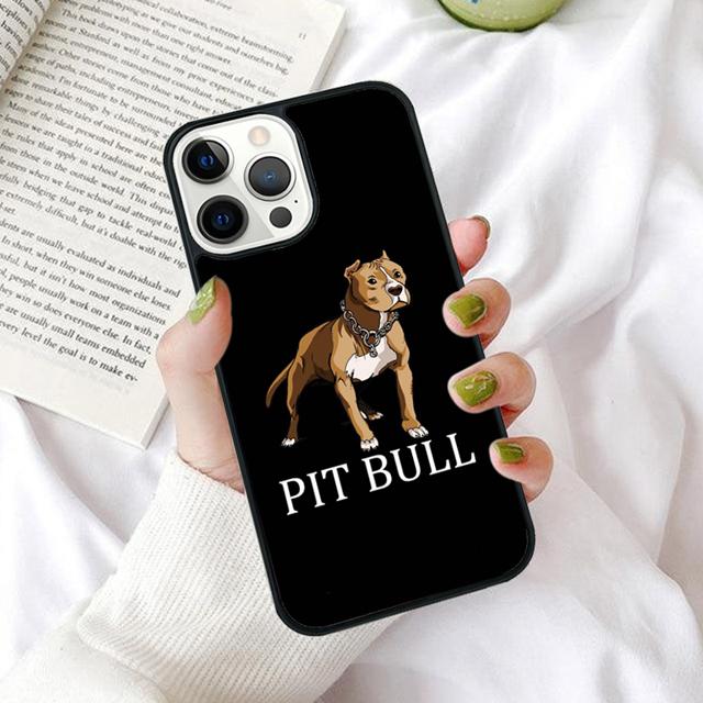 Autumu Pit Bull Lovely Pet Dog Pitbull Phone Case For iPhone 17 Air 16 16e 15 13 14 11 12 Pro Max Max Plus 14 Back Cover
