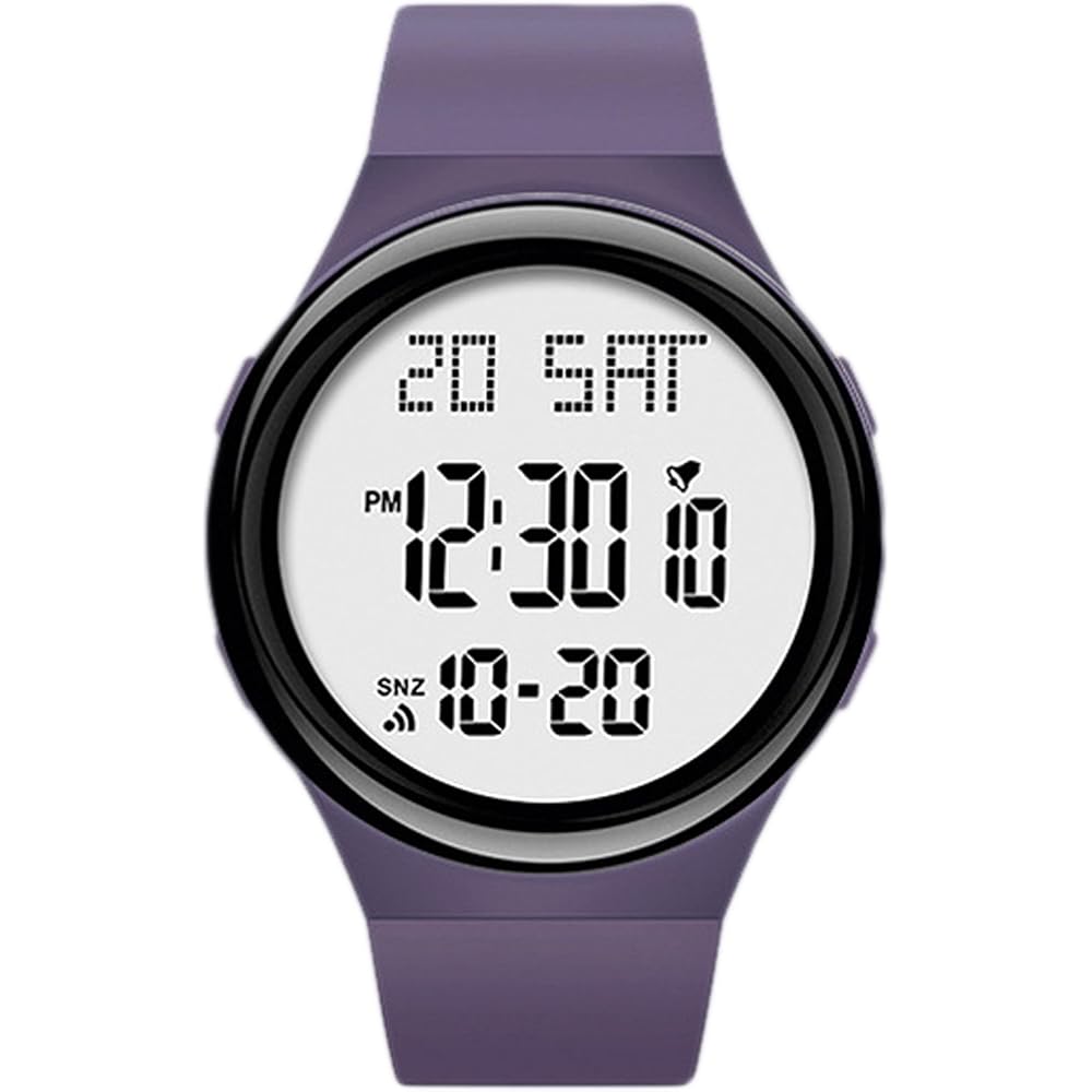 Maeau Simple Outdoor Waterproof LED Digital Kids Watch for Boys and Girls