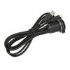 1m Kabel do auta se dvěma porty pro zapuštěnou montáž na palubní desku USB2.0 Samec na Samici Typ C 2.0 Kabel s LED světlem