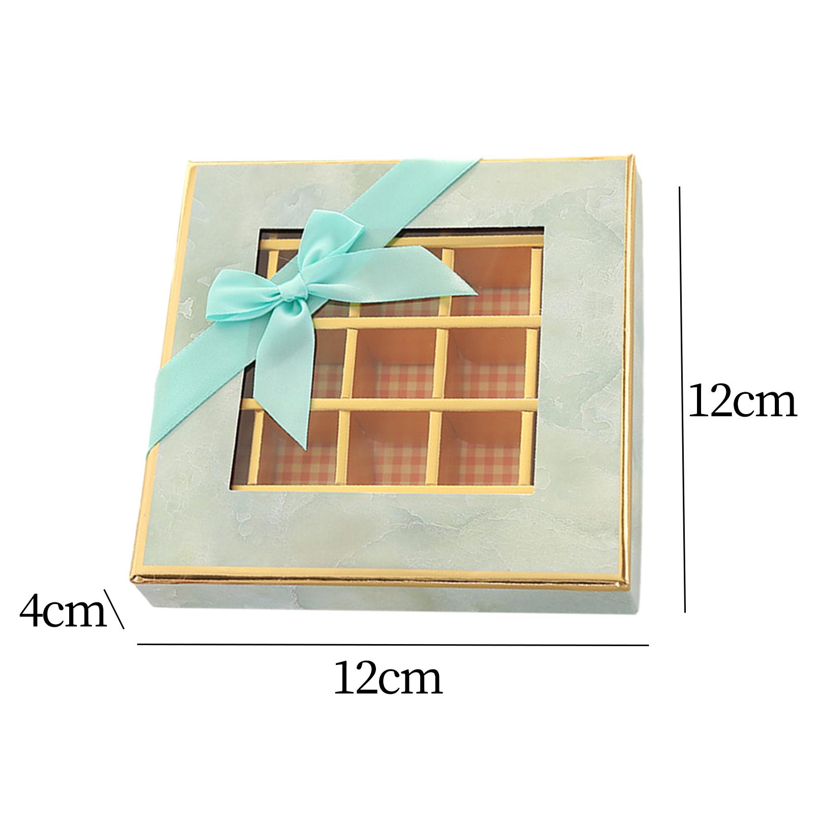 

9/25 Grids Chocolate Display Box Trendy Candy Box for Wedding Holiday Valentines Day Christmas Party Supplies 2 size
