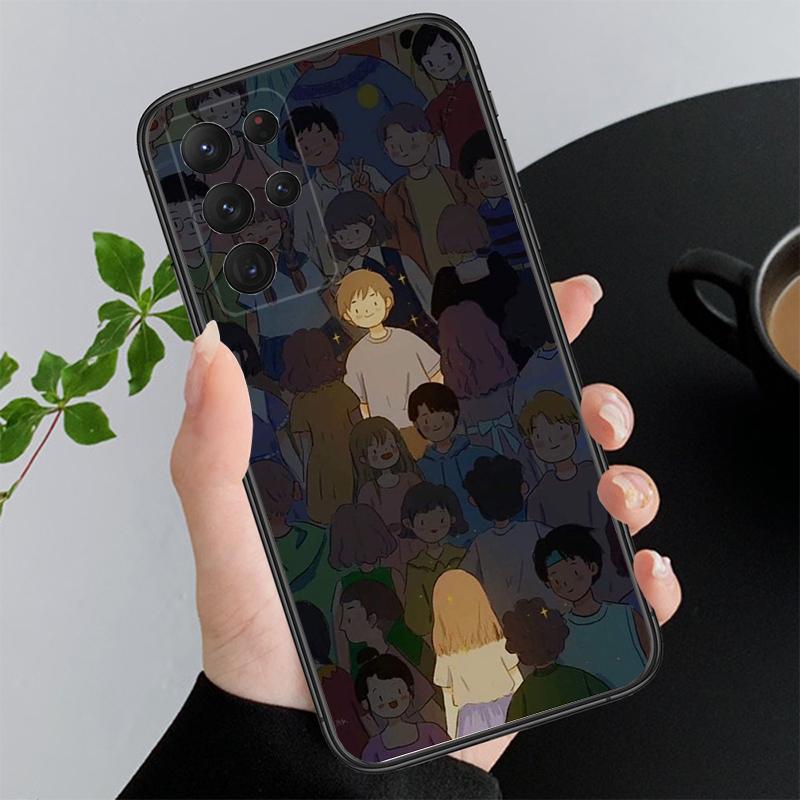 

Crowd Meets You Fashion Couples Phone Case for Samsung A35 A55 A54 A15 A25 A05s A05 A22 A24 A52 A33 A34 M34 M14 M54 M23 A24 4G
