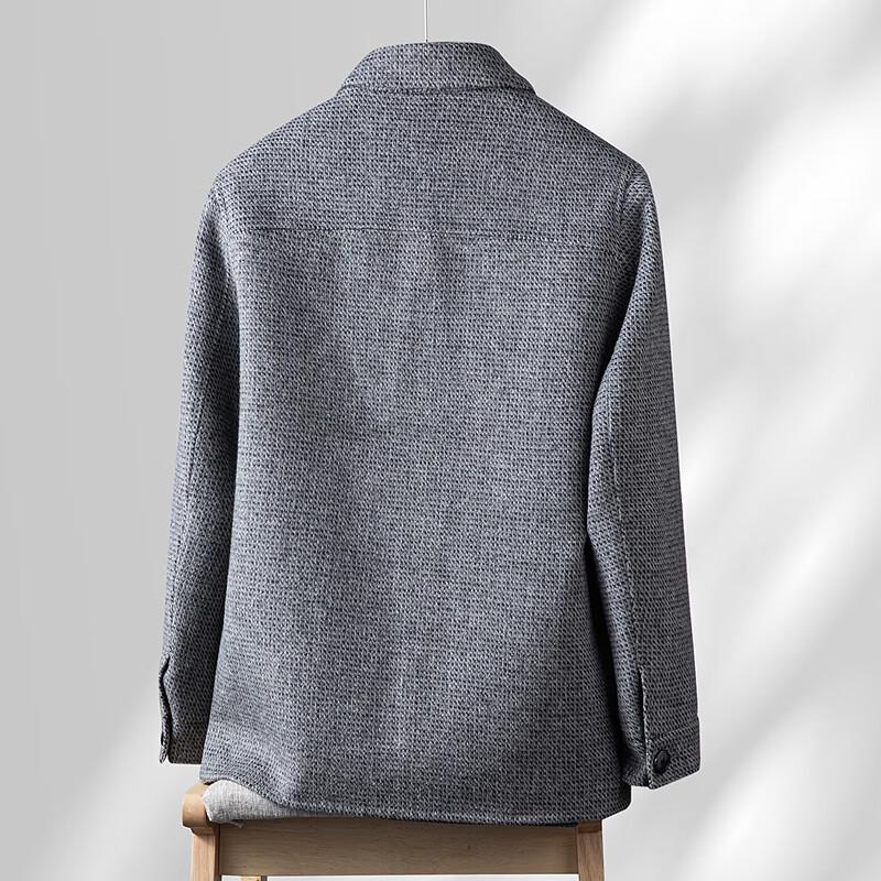 FAPAI Men's Wool Blend Business Casual Overcoat