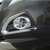 2pcs ABS Chrome Front Head Fog Light Lamp Cover Trim Frame Hoods Stick Part for Peugeot 3008 2013 2014 2015 2016 Accessories