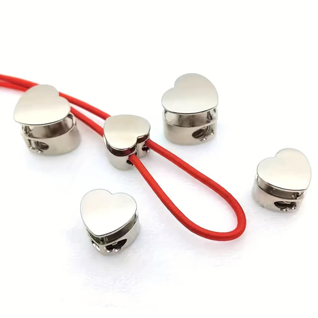 10Pcs Multifunctional Heart Drawstring Lock, Spring Buckle Regulator, Sweater and Backpack Drawstring Stopper