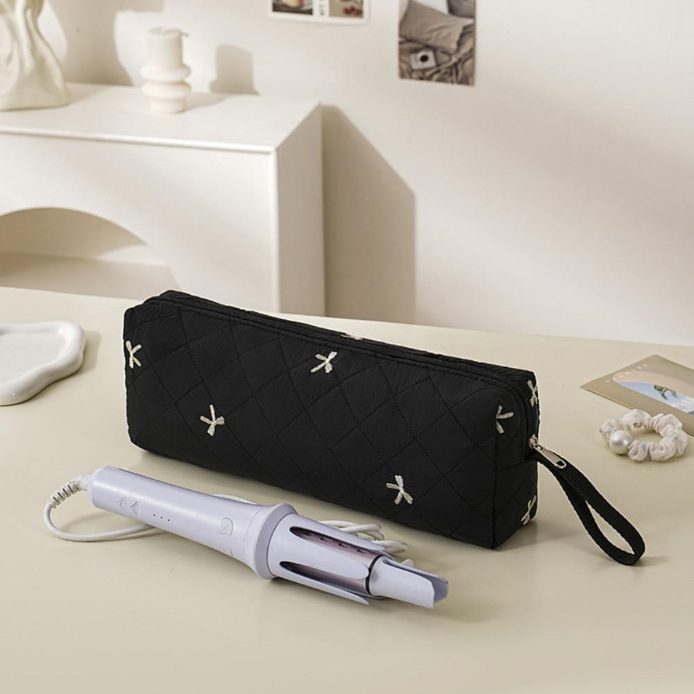 

Quilting Cotton Hair Dryer Storage Bag with Handle Dustproof Curler Storage Bag Portable Large Capacity Hair Dryer Carrying Case