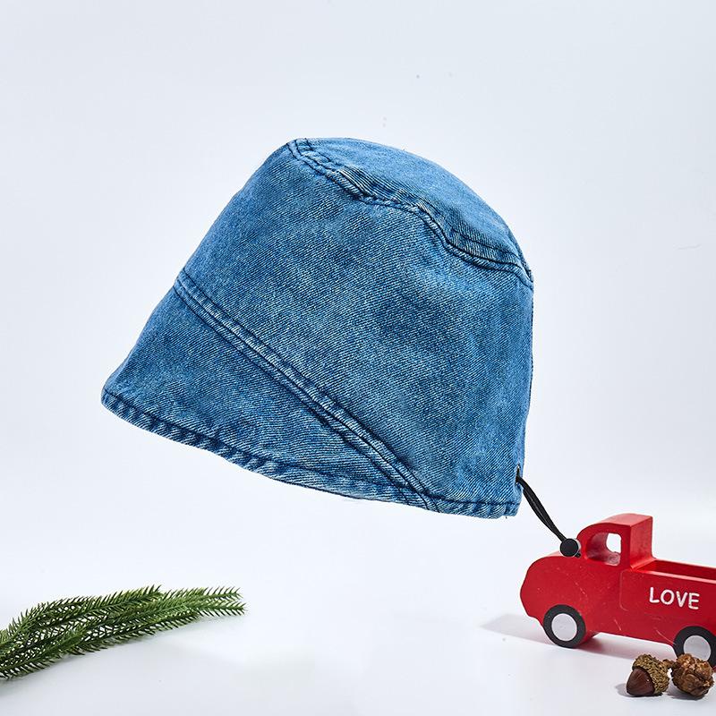 Spring and summer tide travel bucket hat men's basin hat sun hat shade children girls foreign style baby hat cowboy