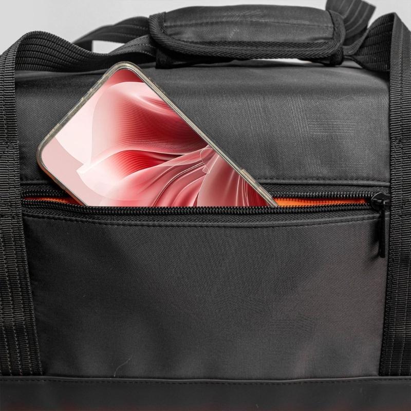 Black Oxford Cloth Bag For PB On The Go 2 Portable Speaker Offering Multiple Carrying Option And Storage Space