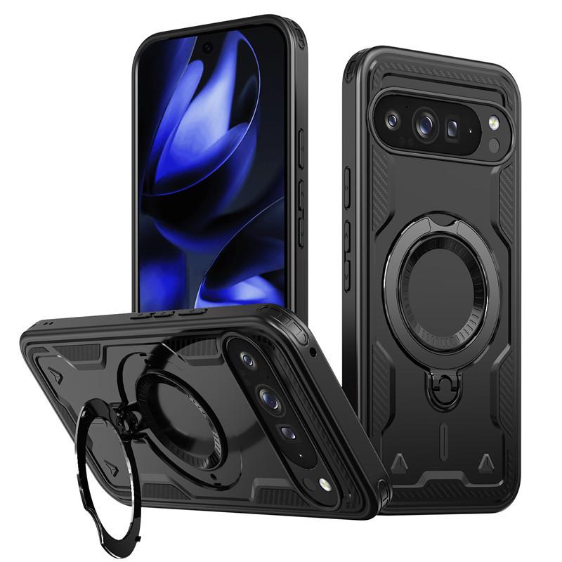 Suitable for Google Pixel 10A Protective Case 360 Degree Rotating Bracket Pixel 19 Day Ring Anti-drop Mobile Phone Case