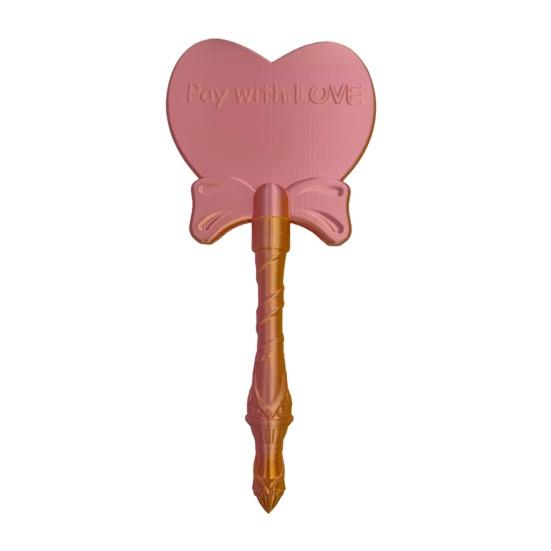 

Tap-to-Pay Wand Contactless Payment Card Holder Wand Credit Card Holder Cute Heart Wand Gift for Kids Adults
