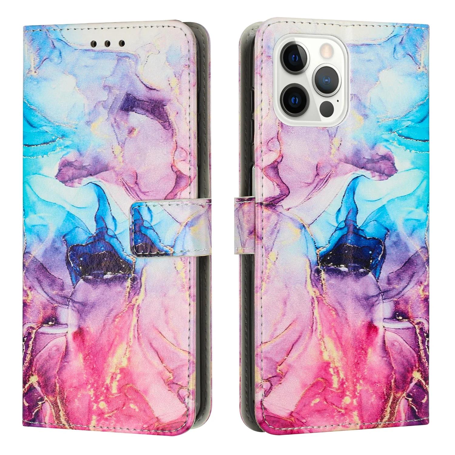 

Luxury Marble Flip Leather Case for IPhone 15 Pro Max 14 Plus 13 12 11 8 7 Se 2022 Wallet Kickstand Cards Solt Book Cover Fundas iPhone Se2020