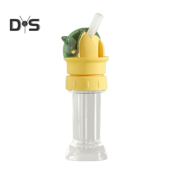 Reusable Water Bottle Lid with Straw Dustproof Cover Anti-Choking Straw Cap Portable Drinking Straw Accessory for Kids