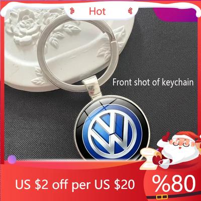 2025 Heißes Auto Logo Schlüsselanhänger Mann Frau Schlüsselring Ring Anhänger für Volkswagen Passat Tiguan Golf Bora Sharan Sagitar Lavida CC Cad