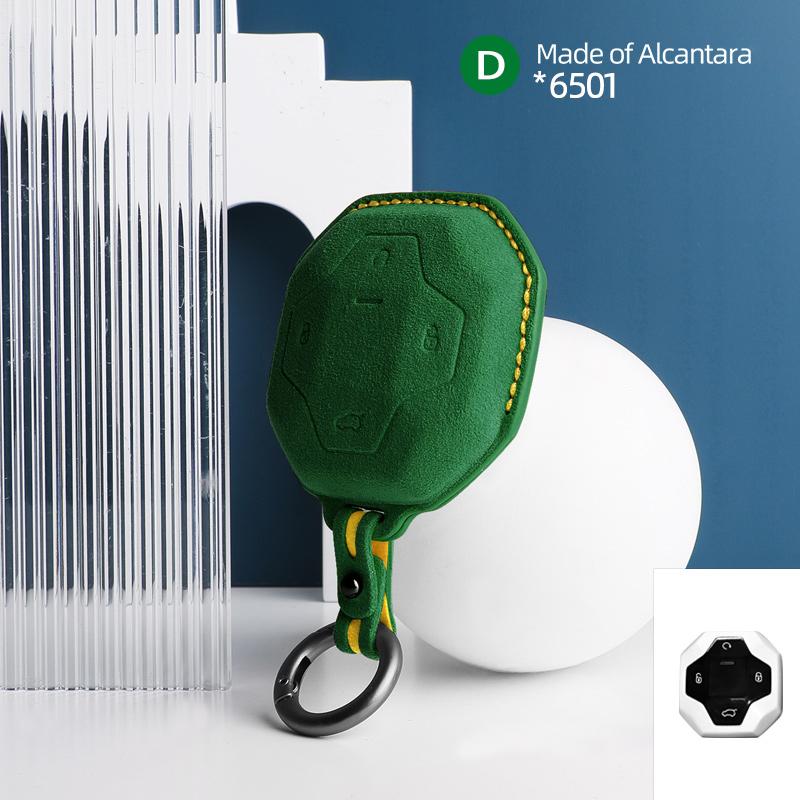 4 buttons Car key case cover protection shell suede For For Chery Jetour Traveler 2023 2024 2025 auto accessories