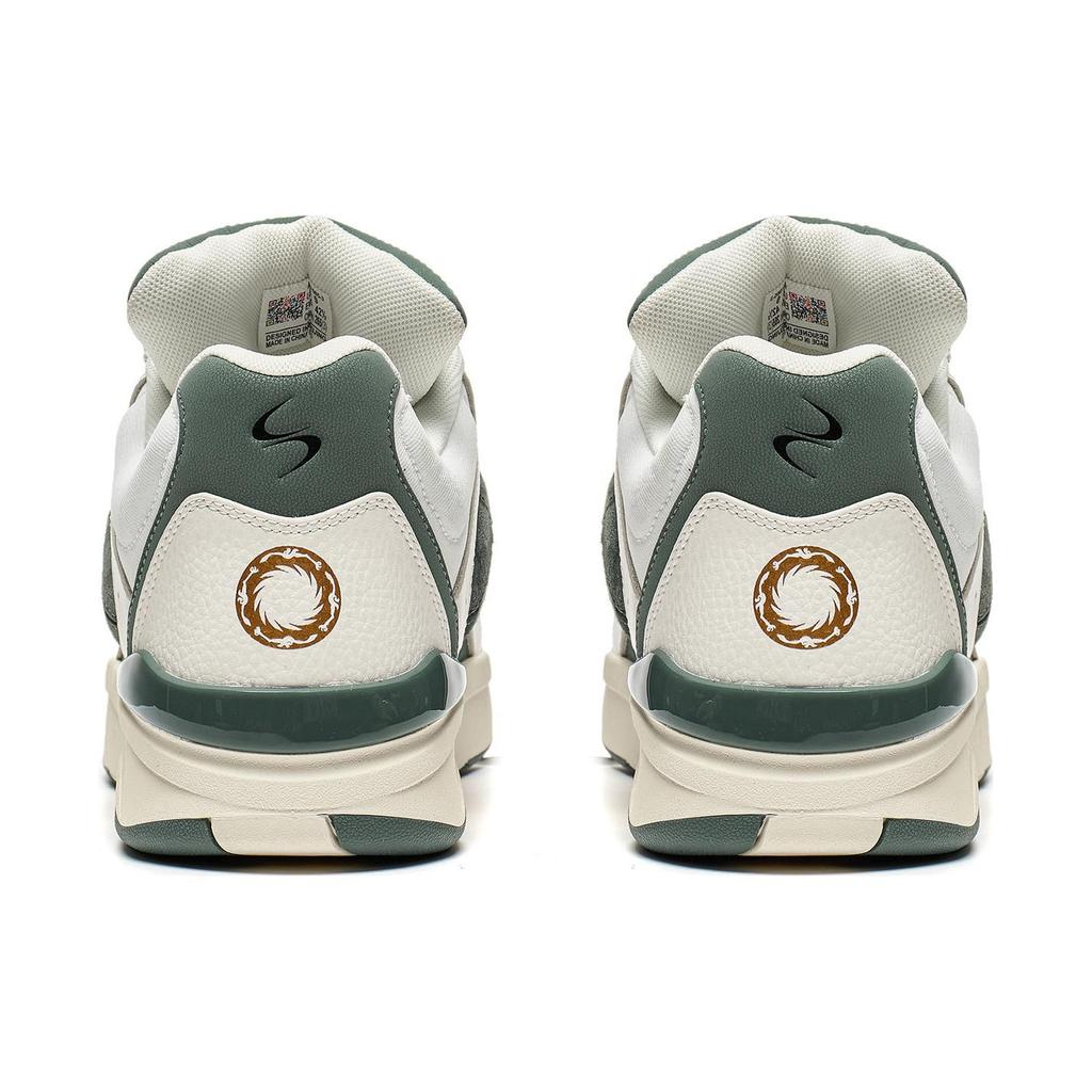 Li Ning Shooting Star Pohodlné Tlumící Odolné Nízké Top Neformální Boty Unisex Neformální Boty Qianshan-Zelená AZGT085-3