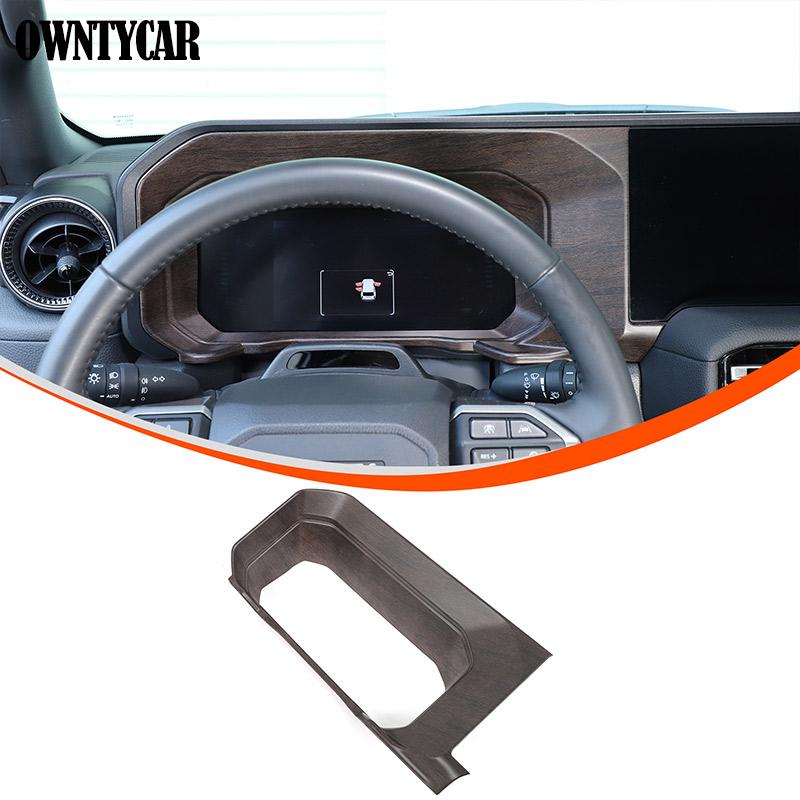 

Для Toyota Land Cruiser Prado 250 LC250 2024 ABS Імітація дуба Накладки на ручки дверей, кермо, дефлектори повітря, аксесуари 17