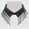 Elegant Beadwork Fringe Detachable Collar Fashion Accessory For Women And Girls Stylish Neckpiece Decorative Neckwear