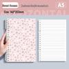 Fresh Floral B5 Loose-Leaf Notebook: Stylish for Instagram, Comfortable Design, Ideal for Students, Simple Spiral Binding.