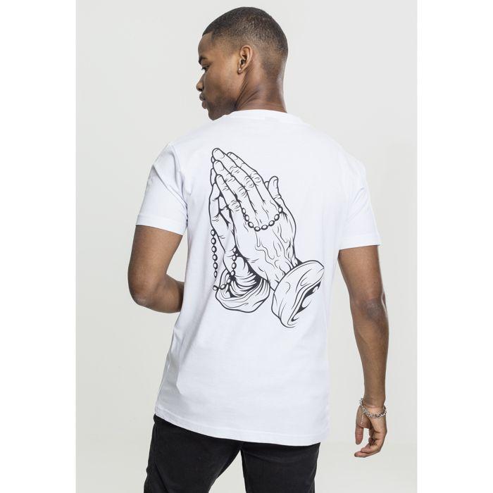 T-shirt - Mister Tee - pray hand - 100% Coton - Manches Courtes - Coupe Normale