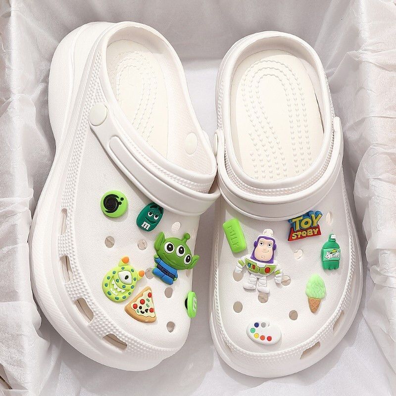 Fashion Slides with Heel Kawaii Cute Platform Shoes Mules Summer 2024 Thick Women's Slippers and Ladies Sandals on Offer I Luxury Trend