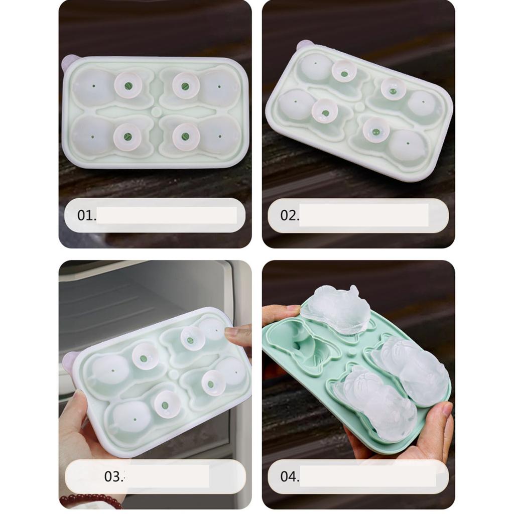 French Bulldog Ice Molds Ice Cube Tray Molds Ice Cube Trays Mold 3D DIY Drink Ice Coffee Juice Cocktail Bulldog Silicone