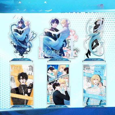 Jinyu Luoluo Série Acrylique Panneau Debout HD Double Face Sandwich Artisanat Blanc Chu Année Lanbo Rami Amis autour