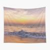 Ocean Sunset Tapestry Beach Wave Wall Hanging Tapestries Sky Cloud Scenery Tapestry  Home Decor for Bedroom Dorm Living Room