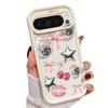 For Google Pixel 10 Pro XL Case Cherry Bowknots Lips Disco Ball Pattern Shockproof Bumper Silicone Cover For Pixel 9A 9 8 7 Pro 8A 7A