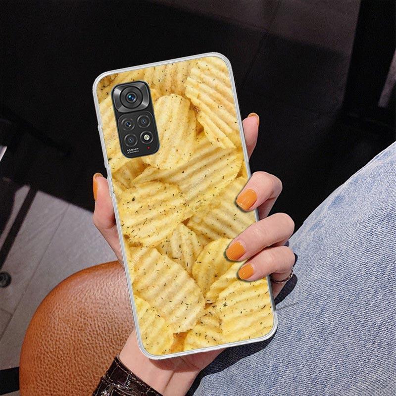 Food Fries Beer Cheese Sushi Cookie Phone Case For Xiaomi Redmi Note 15 14 13 12S 12 11 Pro Plus 14S 11S 11E 10 10S 11T 5G Perso