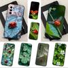 Cute Insect Ladybug For Samsung Galaxy A73,31,8,9,52,J7,22,Note,72,41,71,53,32,Soft Black Silicone Cover Case