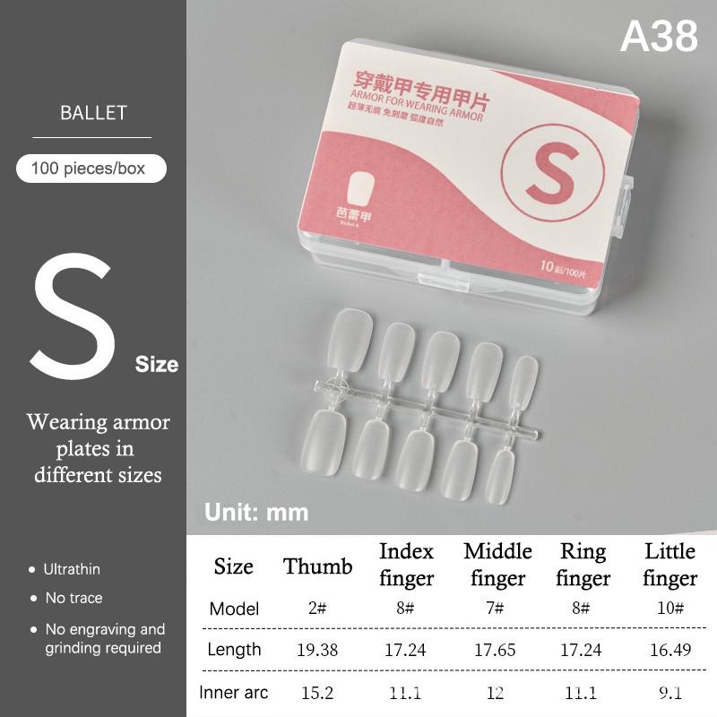 100Pcs/Box Matte Fake Nails No Polishing Press On False Nails Medium Short Design High Matt Soft Gel Nail Tips For Extension