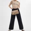 Coach Cargo Soft Tabby 26 Metal Logo Snap Closure Pebbled Leather Motorcycle Bag Women Shoulder Bag Khaki CU124-LHSBM