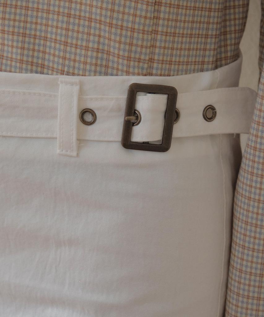 Aueonoseuteljia Bizo Buckle Cotton Pants_Ivory(O26Pt01)