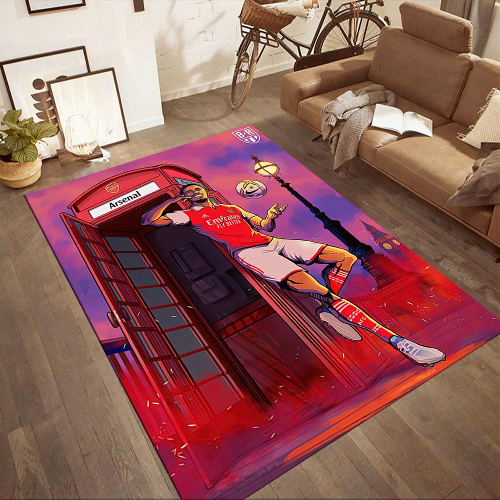 Arsenal Floor Rug Office Rug Suitable for Entryway Decorate Room Hallway Outdoor Antislip Carpet Decorate Offices Perfect Gift for Women/Men