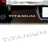 QFKB5 3D Chrome Metal Silver/Black Car Fender Trunk Rear Emblem Sticker For Ford TITANIUM Fiesta Focus Mondeo Edge Kuge Car Styling